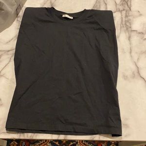 Zara padded shoulder black tank size M